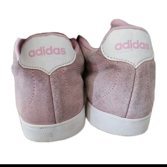 Adidas Women’s Pink Suede Courtside Sneakers Classic Sporty Casual Shoe 9 - Picture 4 of 15